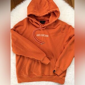 Nike - Air Jordan Essentials Men's Heavyweight Sweatshirt Hoodie Orange Size L